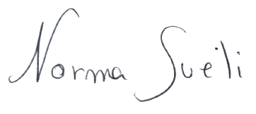 Assinatura de Norma Sueli